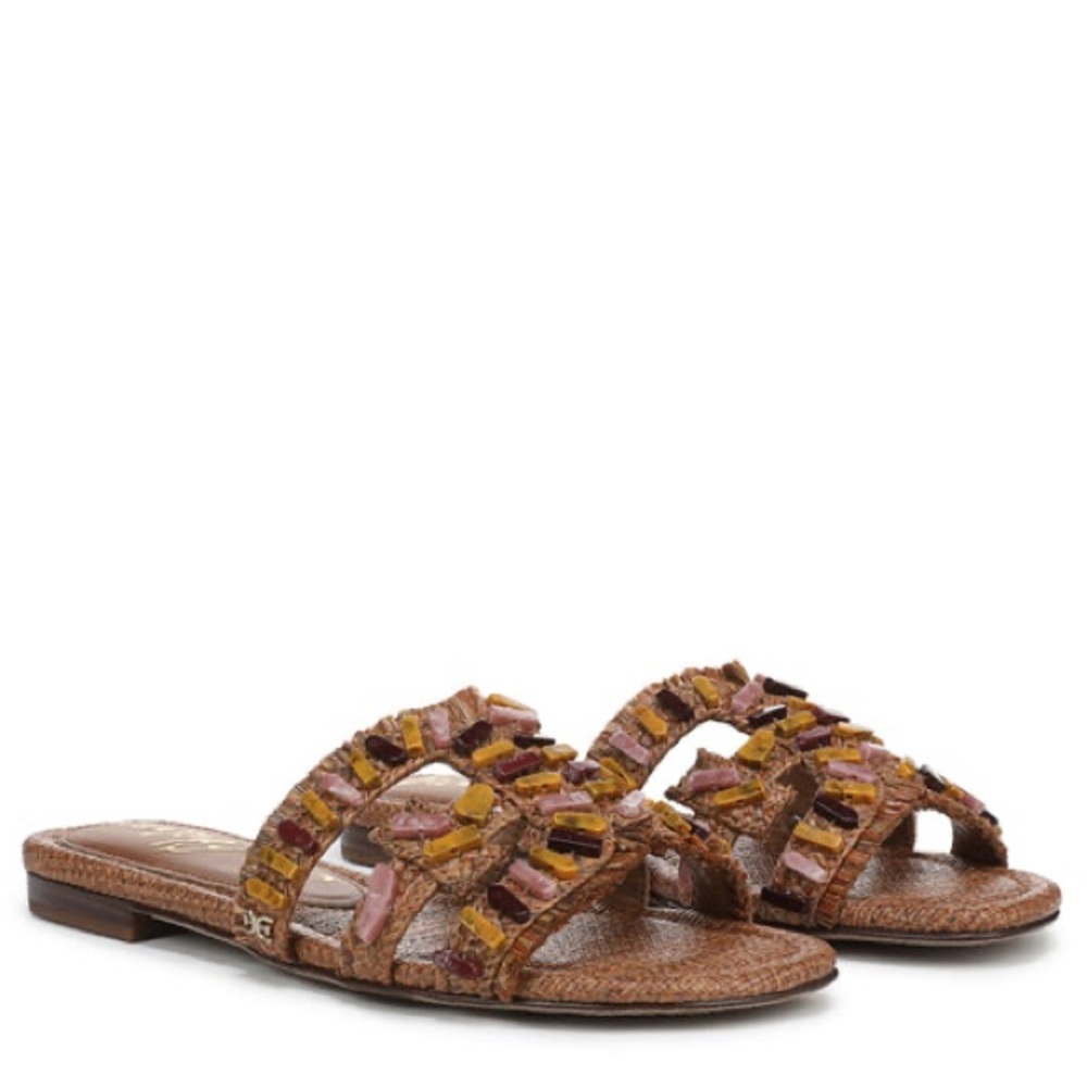 Sam Edelman Bay Stone Sandal - Raffia - size 9M